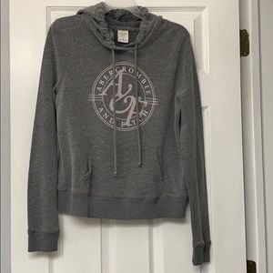 Abercrombie women’s gray hoodie M